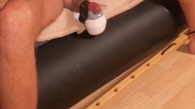 The Black Dominatrix Day 4 - electric edging squeeze out all the cum, Ruined Orgasm