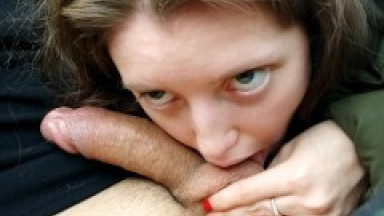winter sex on a car with a blue-eyed beauty in a jacket, loves to do blowjob, cum on face and clothe