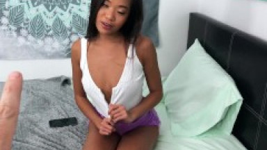 PropertySex Super Hot Petite Asian Vina Sky Fucks Roommate with Big Dick