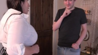 Aunt Judy's XXX - Big Tit Cougar Josephine James Catches a Thief in her Bedroom