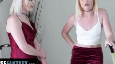 FreeUse Fantasy - Sexy Blonde Teen Crashed Into Her Friends Place gets Fucked By Her Boyfriend