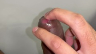 Incredibly Loud & Hot Moaning Whilst I Masturbate my Big Veiny Uncut Dick /Precum Teasse Tip Massage
