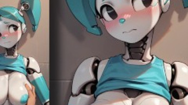 Jenny Robot fucks in all positions and gets many orgasms!