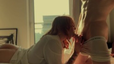 Passionate Cowgirl Fuck and Very Powerful Orgasm of a Beautiful Blonde