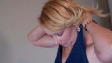 4K/ Horny Blonde MILF Brandi Secrets Loves To Get Off With Her Purple Pocket Rocket Vibrator!