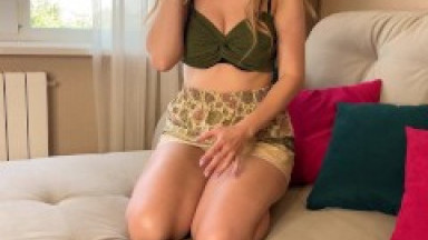 Step Son Unexpectedly Fucked Step Mom during Massage - Russian Amateur with Dialogue
