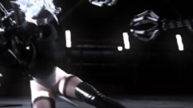 Nier Automata 2B & A2 fucked by dildo machine and covered in cum