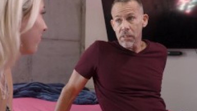 18 Stepdaughter's Tight Pussy Left Dripping with Stepdad's Cum - MyPervyFamily -