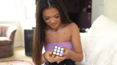 Asian Teen Stepsister Bets Big on Cock - Lulu Chu -