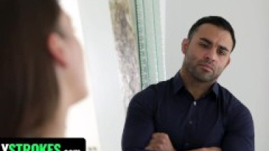 Latina Step Daughter Serena Santos Fucks Step Daddy To Get Back At Her Strict Step Mom-FamilyStrokes