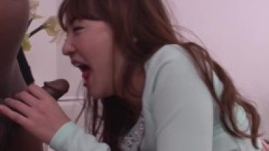 Japanese girl Narumi Honda fuck with black cock.