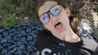 compilation of a sea of ​​delicious cum for schoolgirl with glasses