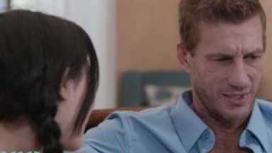 FAMILY HOOK UPS - Gorgeous Jane Wilde Gets A Lesson From Her Stepdad For Being A Slut At School