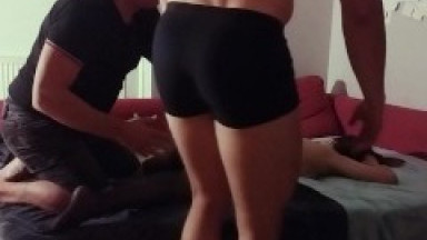 MMF Threesome With Massage - PART 1