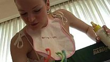 Canadian Pornstar gets regressed and diapered for fun