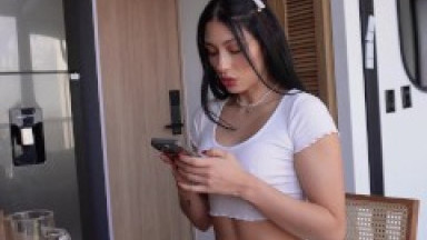 MY STEPBROTHER SPIES ON ME WHILE I'M TAKING A SHOWER, I GET MAD AND GIVE HIM A HARD FUCK| MISS ARY