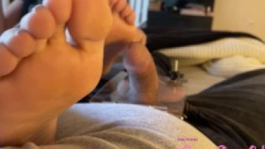 drain your balls to my soles in your new ballcrusher foot slave!