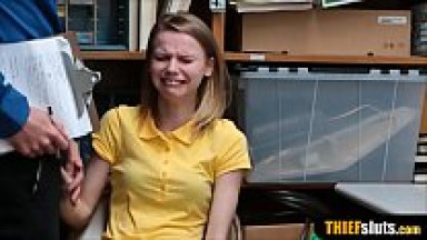 Shy petite russian suspect punish fucked by a mall cop