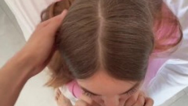 BIRTHDAY GIFT FOR STEPSISTER FUCKING IN THE MOUTH CREAMPIE