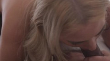 HOTWIFE XXX - Wife Talks To Her Husband While a Black Stud is Waiting in Her Bed