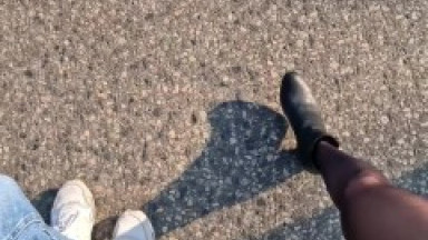 We shoot with a stranger and he fucks me and my boyfriend in double penetration