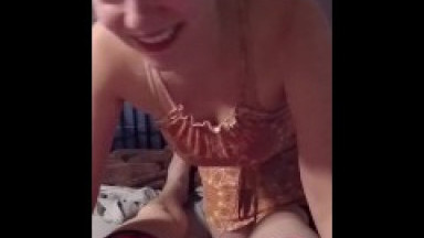 Perfect Body girl Creampie sucking kissing cock and balls