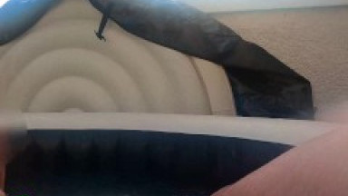 My wife sucks me in the SPA and swallows all my cum without losing a drop