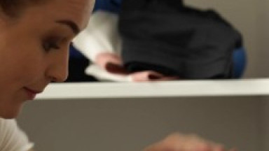 Adventurous girlfriends find a box of sex toys and decide to try them out