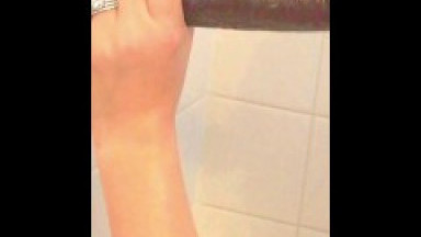 Wife struggles to take first BBC dildo