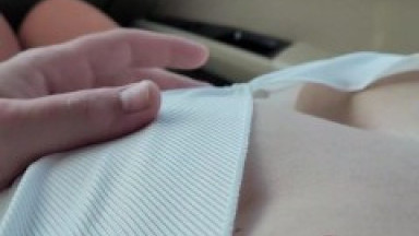 Grabbing Shy Stepsister's Boobs after School 18 