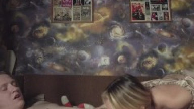 My sweet wives have a sensual sex with me in Threesome