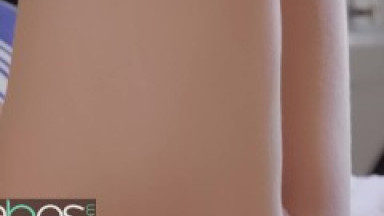 Babes - Petite brunette Elena Koshka sexts her man and masturbates