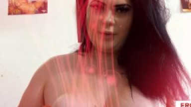 Curvy babe AnastasiaXXX can’t get enough of a good dick ride! (English)