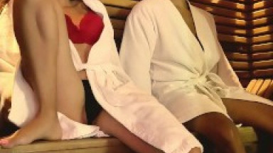 I fuck a stranger in the sauna