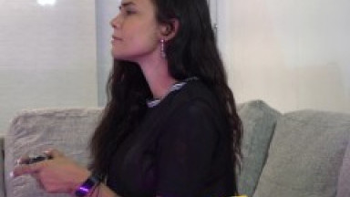 Colombian Gamer Girl Strips While Playing For Masturbation