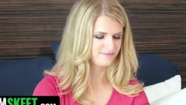 TeamSkeet - Inexperienced Babe Dixie Belle Bounces Her Plump Pussy And Big Booty On Stranger's Cock