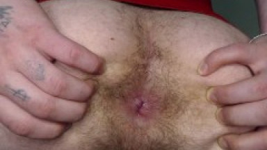 Alpha shows his ass and watches football. Alpha watches football and sub sucks ass, straight.