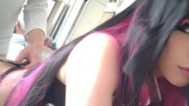 Step Dad fucks Egirl doggy style