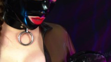Handcuffed Rubberdoll Handjob