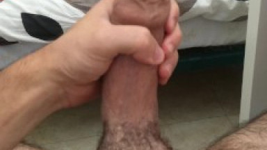 POV Guy Masturbates His Big Cock To Dump a Big Cumload