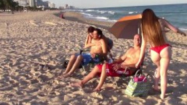 Hot Kobi Brian And Gina Valentina Play With Each Other On The Beach