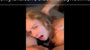 My husbands best friend fucks me hard with my husbands cum on my face and he loves getting his cum