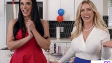 Danielle Renae & Sheena Ryder have Fuck Fest w/ Stepsons when Husbands are Out S4:E1