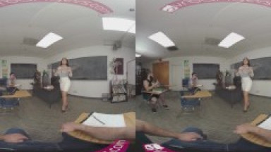 VRBangers Sexy Teacher Romi Rain Getting Rammed By A Sexy Stud VR Porn