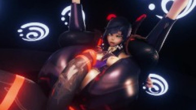 Yelan gets her Pussy fucked hard in Full Nelson Position by a Big Mitachurl Animation Genshin Impact