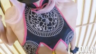 FGO Chinese dress Cosplayer, she fucked by sex friend, Tamamo vitch koyanskaya Part.1