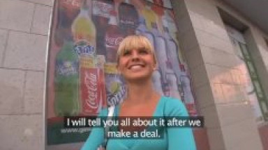 PublicAgent Beautiful blonde fucks me in my car