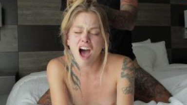 HER CLIMAX IS AMAZING - Crazy Blonde Has Eye Rolling Orgasms