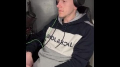 Jerking off and cumshot