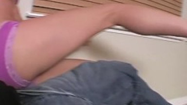 Hottie Sophie Strauss Gives Her Perverted Landlord A HOT Lapdance!